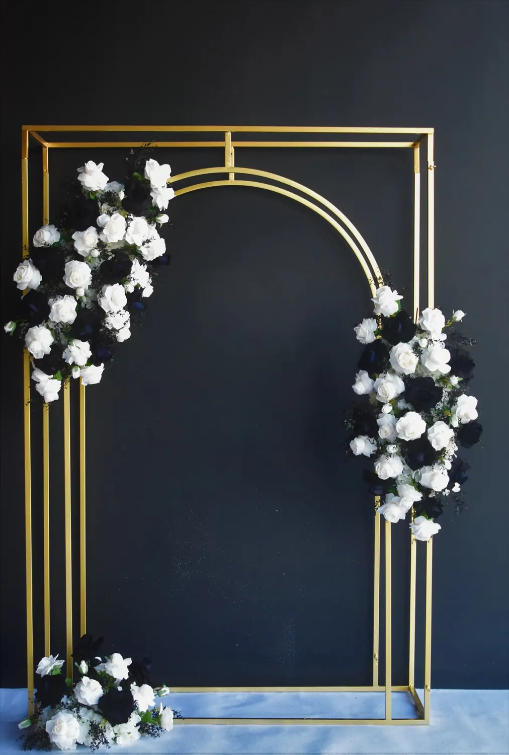 Window Arch With Flowers for Black and white flowers