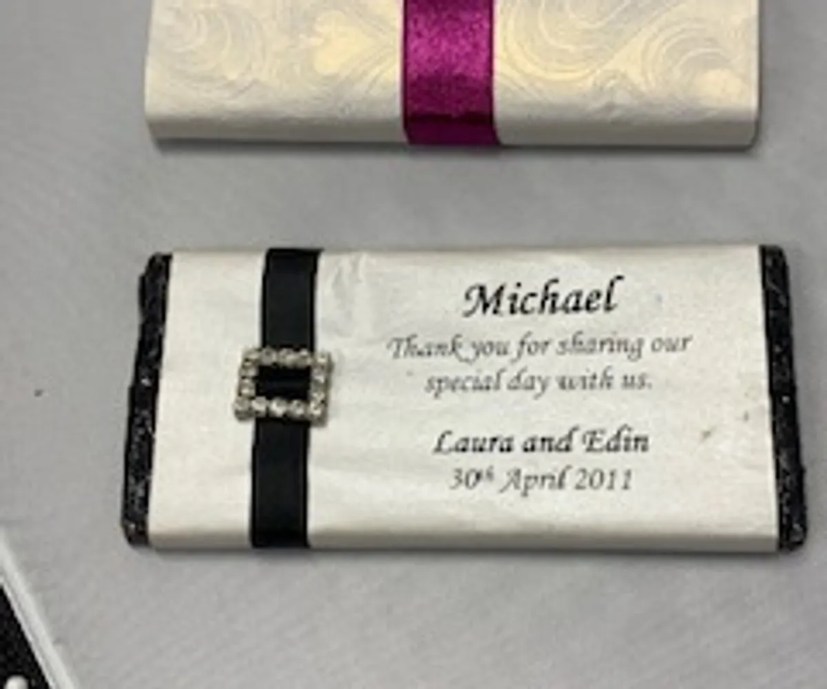 chocolate place card