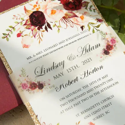 Flat Invitation Card Design 04