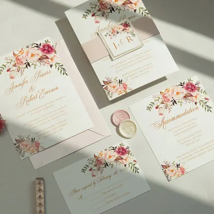 Flat Invitation Card Design 12