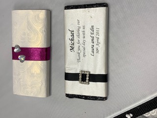 Chocolate place cards for Chocolate place cards