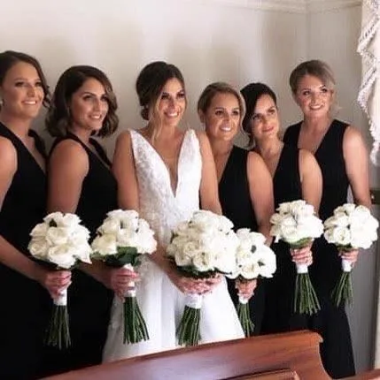 Bridal Party White Bouquets