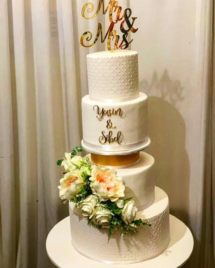 Classic White Wedding Cake