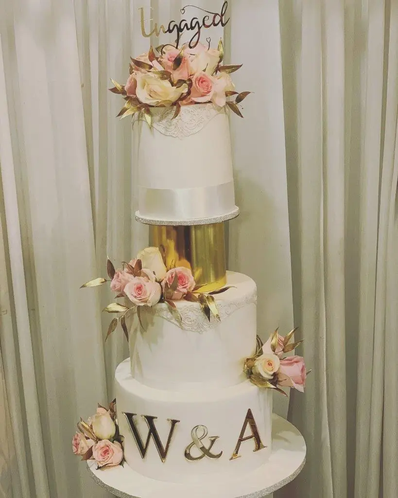 Soft Floral Wedding Cake