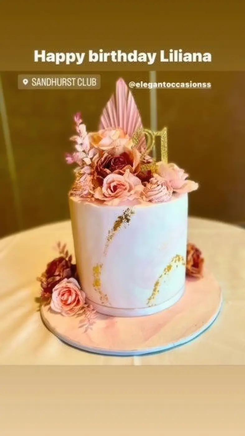Floral birthday cake