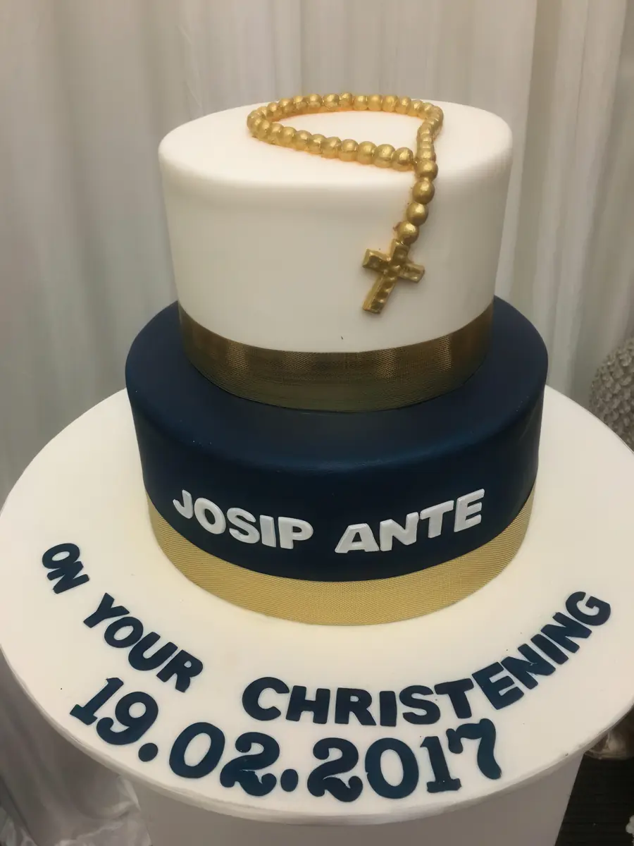 Christening celebration cake