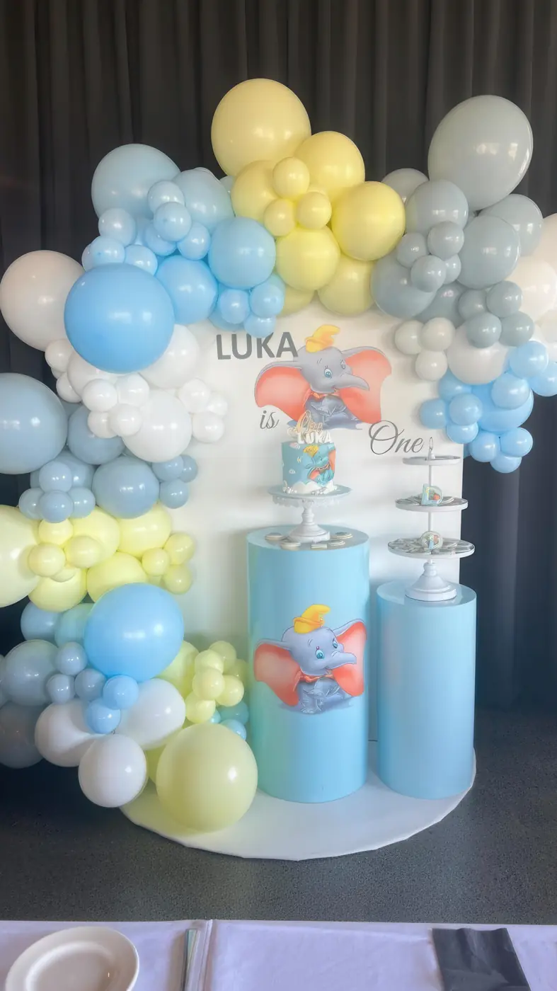 White draped event backdrop