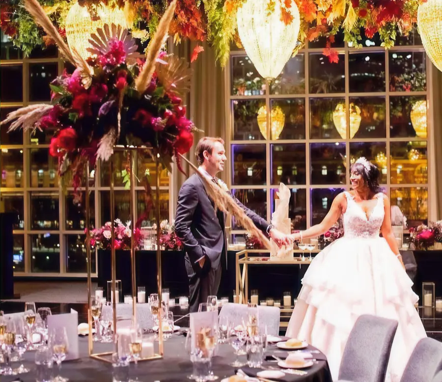Styled wedding room