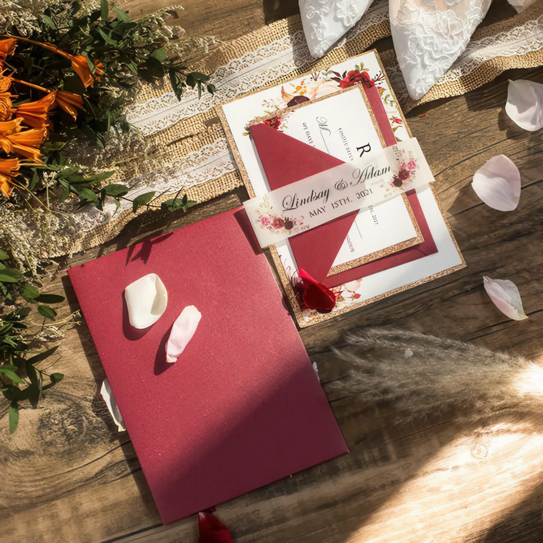 Flat Invitation Card Design 03