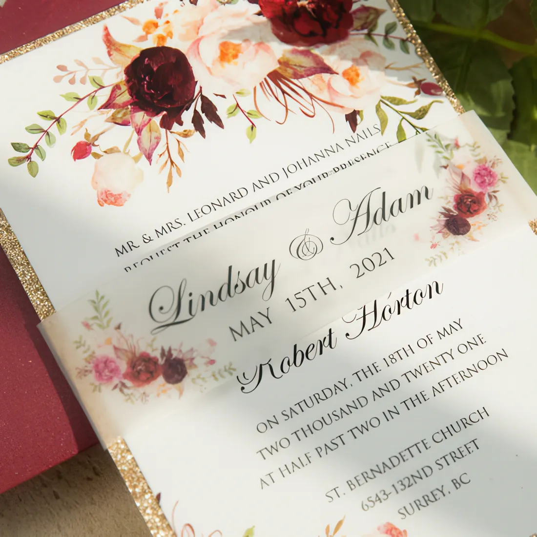 Flat Invitation Card Design 04