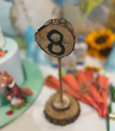 Timber Table Numbers for Rustic table numbers