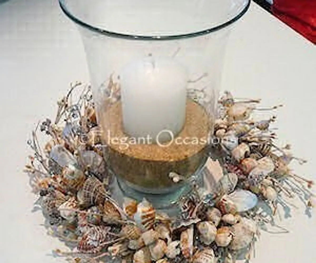 Beach themed centrepiece