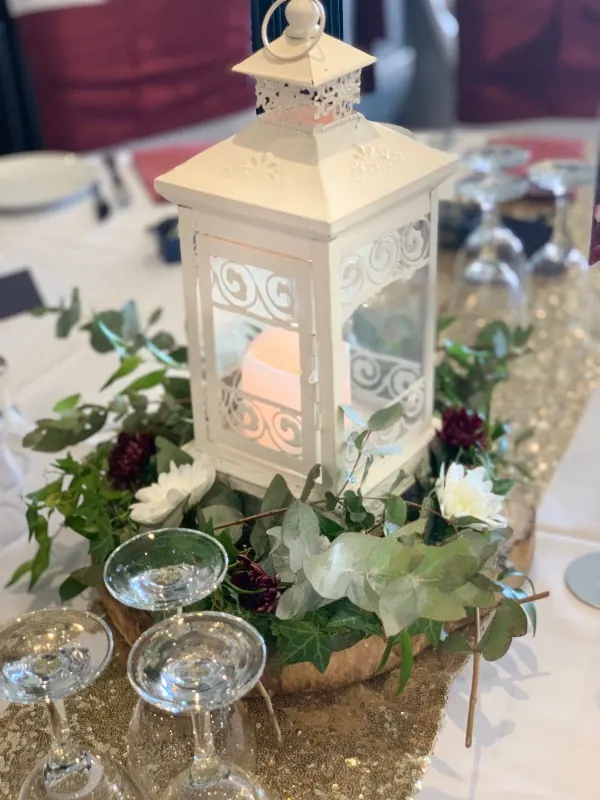 Rustic Theme Wedding for white lantern