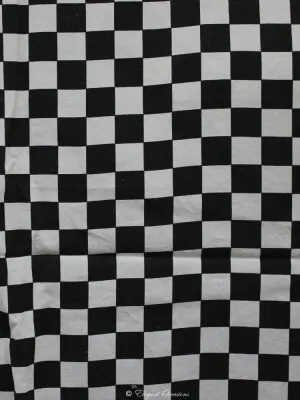 black / white chequered cloth for black / white chequered cloth