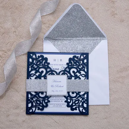 Laser-Cut Invitation Design 038