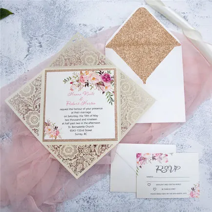 Laser-Cut Invitation Design 063