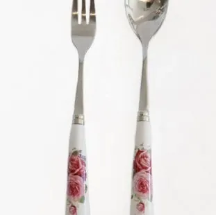 Teaspoon and Cake Fork for High Tea Cutlery