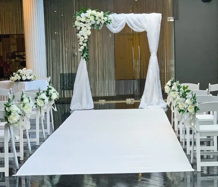 Ceremony Decor for White Wedding