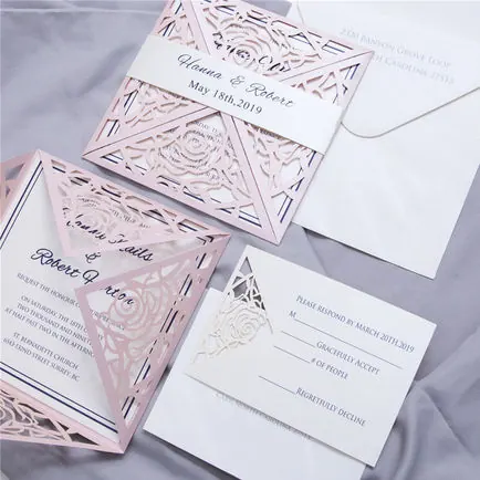Laser-Cut Invitation Design 027