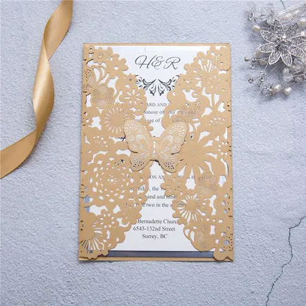Laser-Cut Invitation Design 047