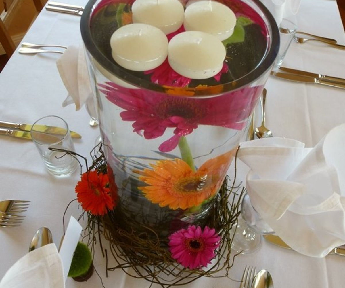 Table centrepieces detail