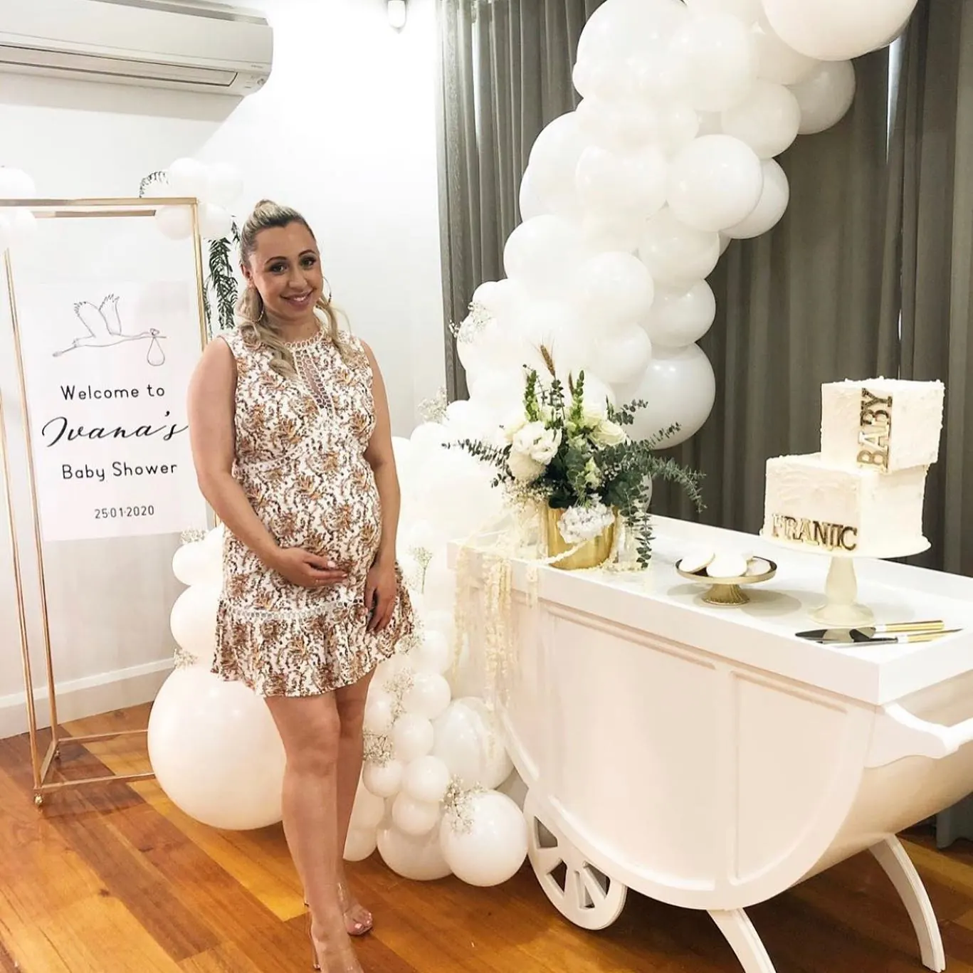 White Baby Shower for white baby shower