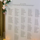 Arched seating plan