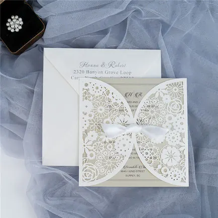 Laser-Cut Invitation Design 073