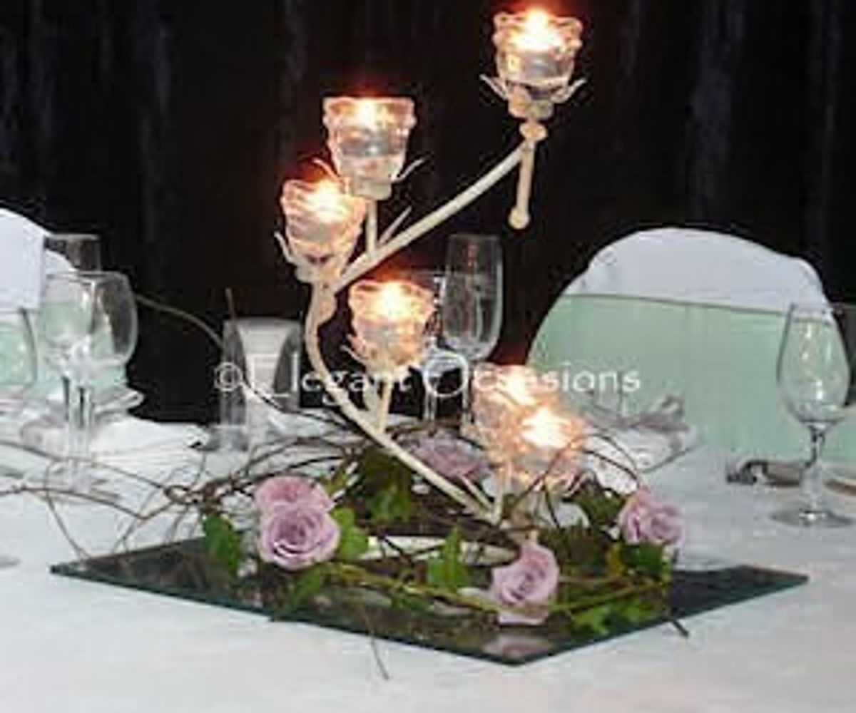 Table centrepieces detail