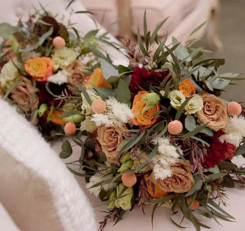 Autumn Coloured Bouquet for Autum colours