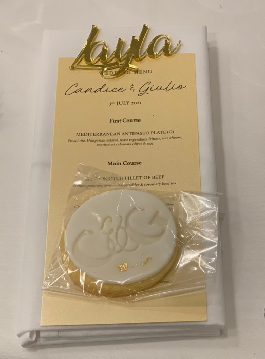 Monogram Cookies for Personalised cookies
