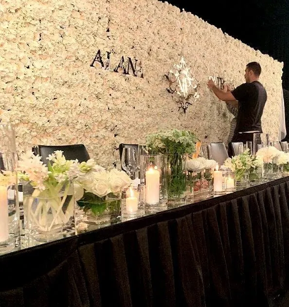 flower wall with monogram for flower wall with monogram