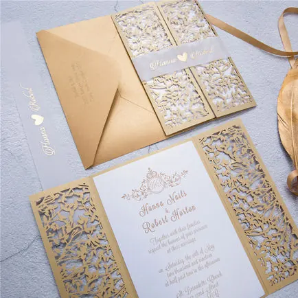 Laser-Cut Invitation Design 019