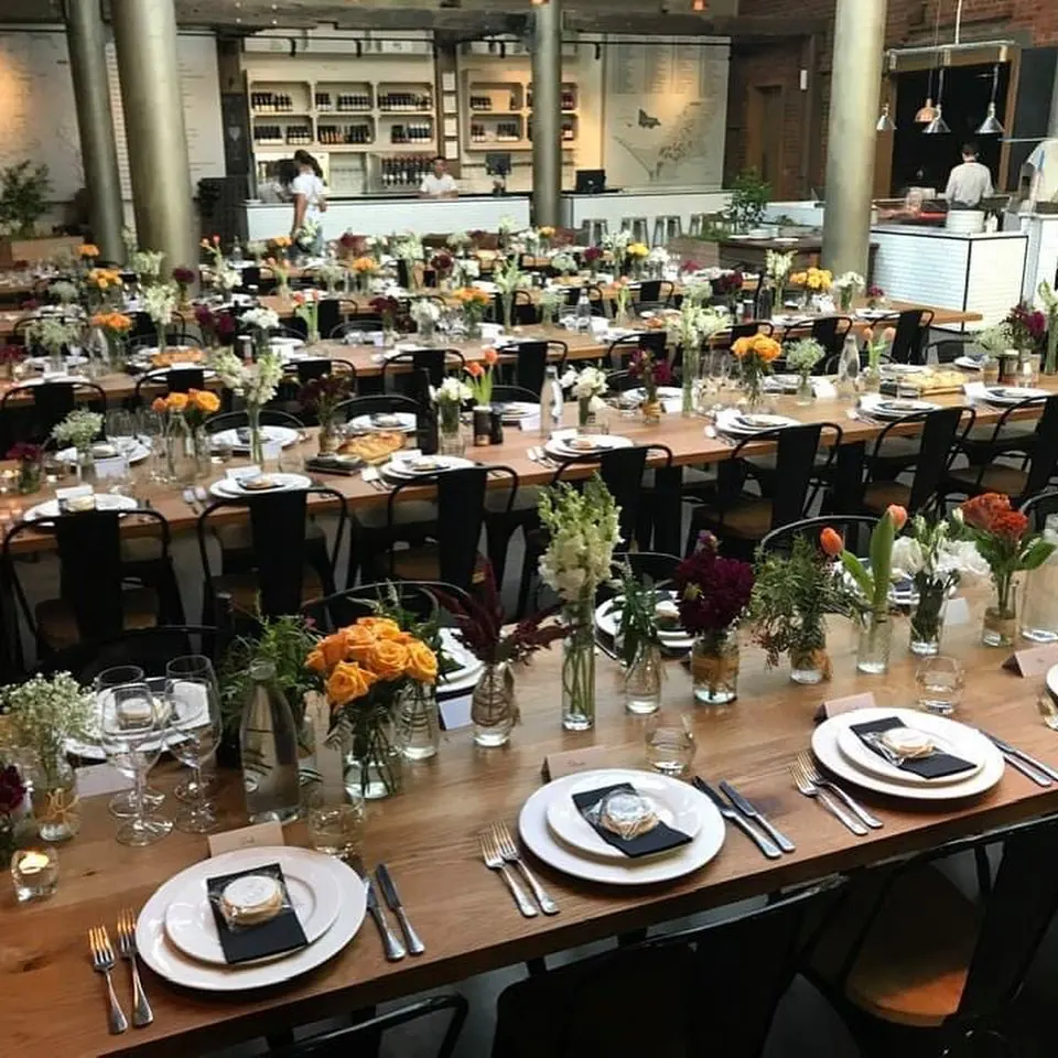 Long Table S Centrepieces for Bud vases