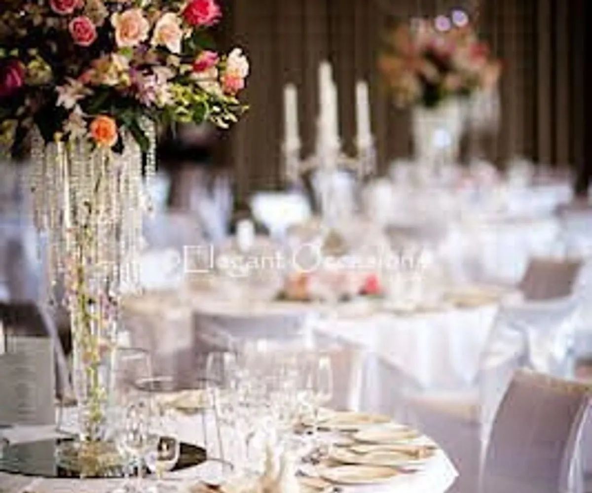 candelabras and roses