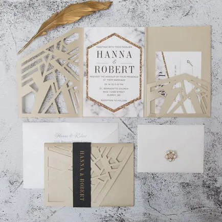 Laser-Cut Invitation Design 092