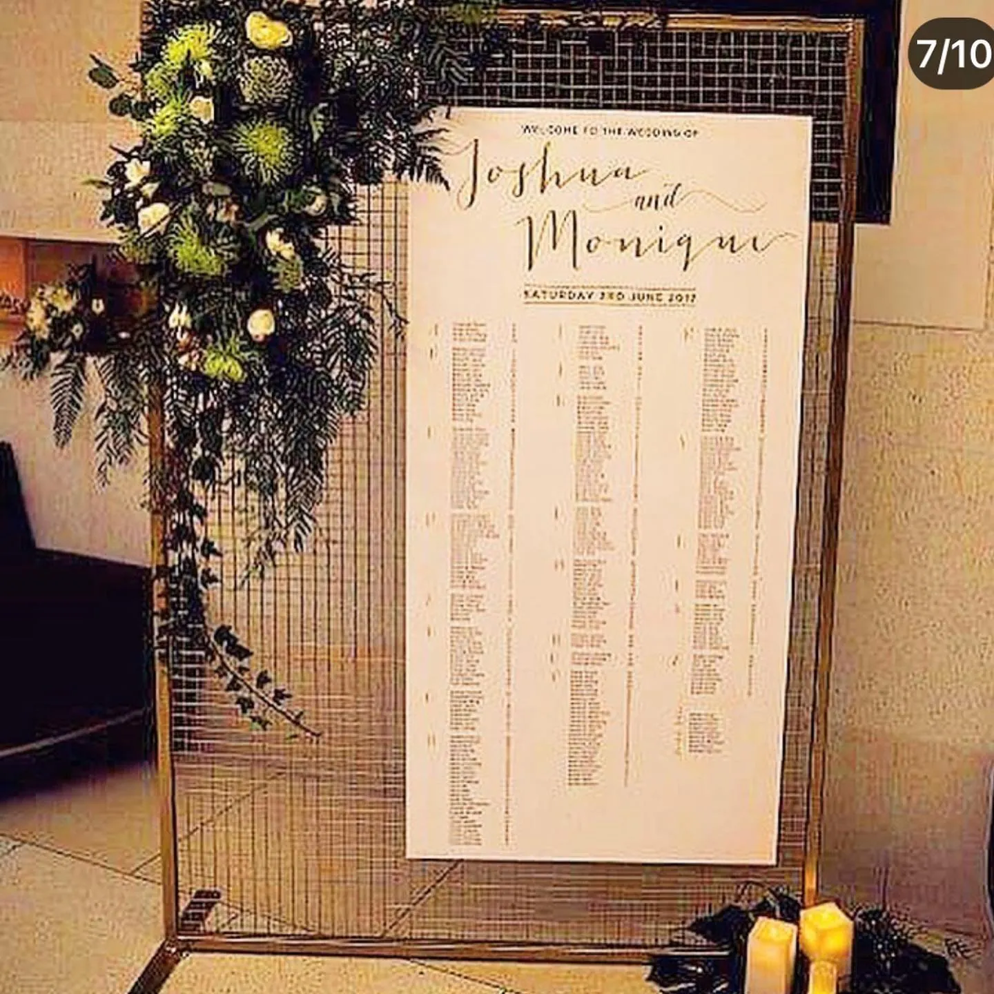 Large Guest Board for Mesh stand guest board