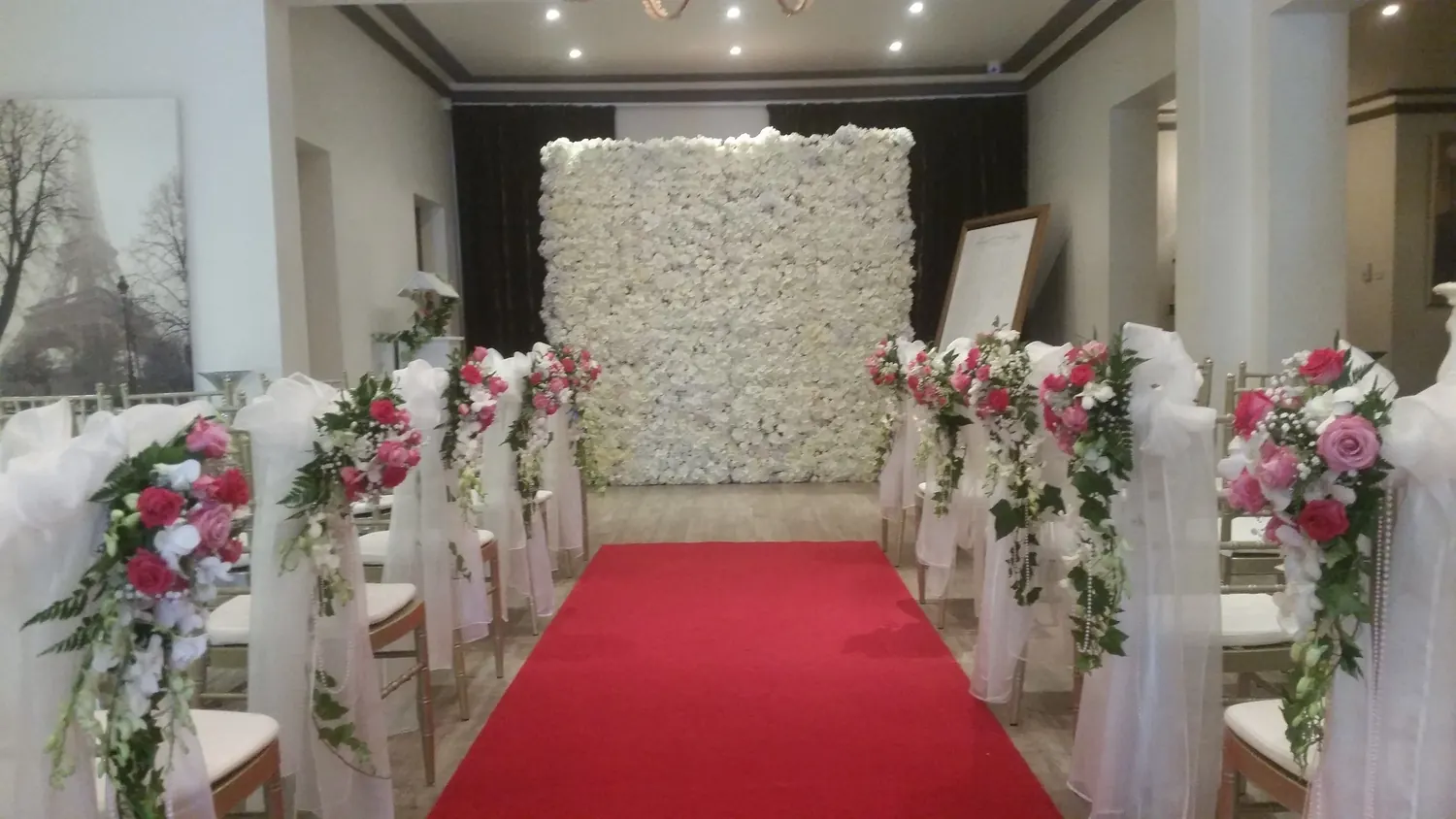 Floral Aisle for Flower wall backdrop
