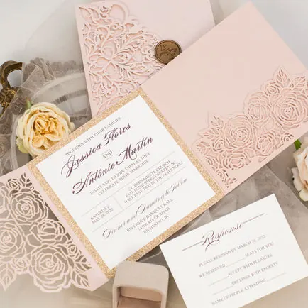Laser-Cut Invitation Design 085