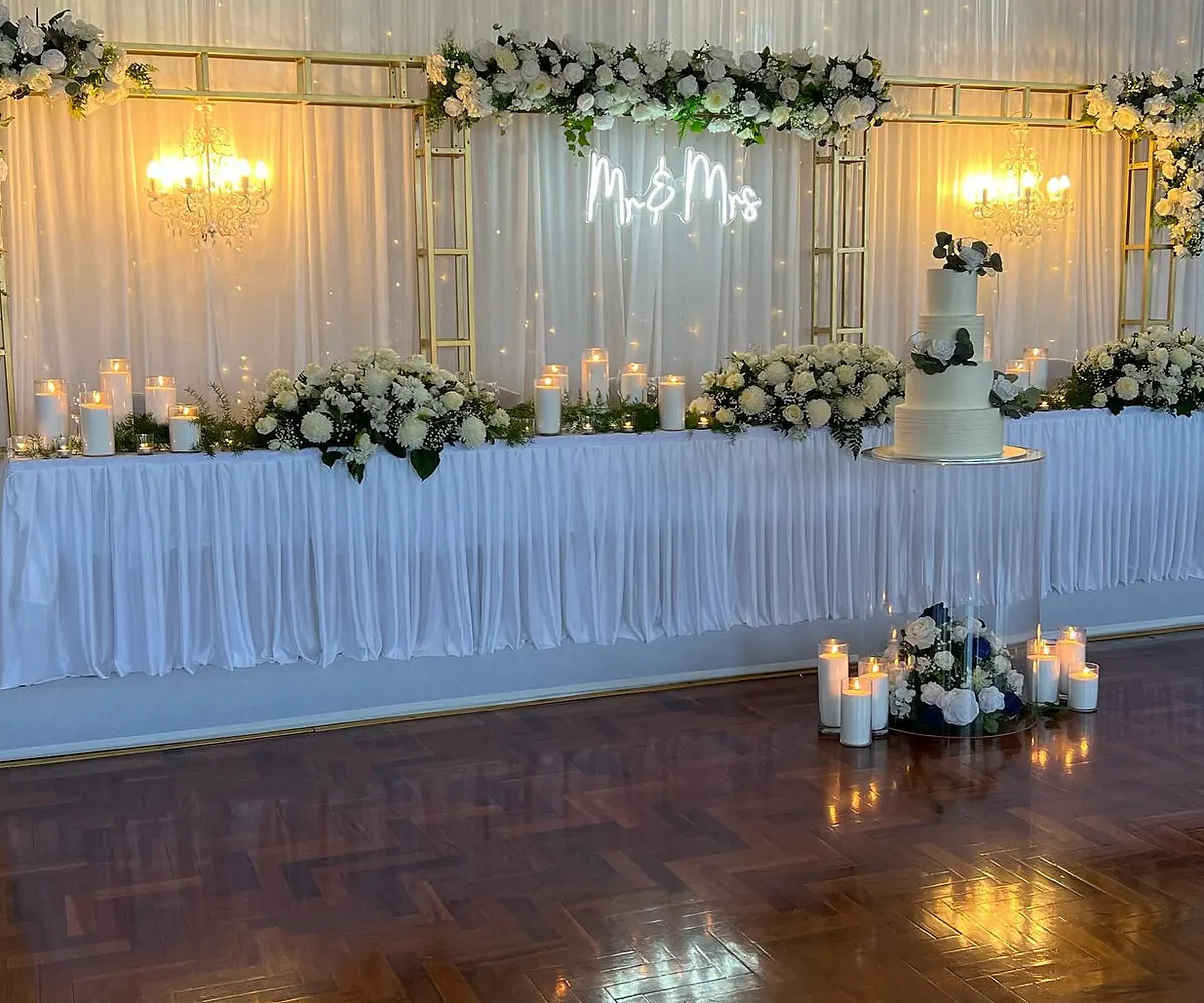 Chandelier backdrop 