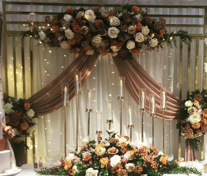 Autumn Colour Wedding for Neutral colours wedding backdrop