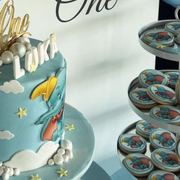 Elephant themed cookies