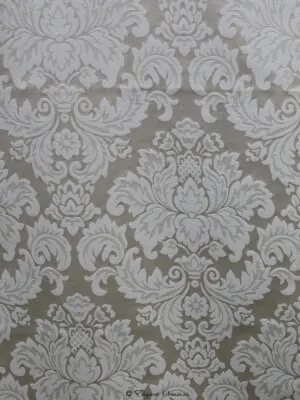 Ivory Embossed Tablecloth for champagne brocade square cloth