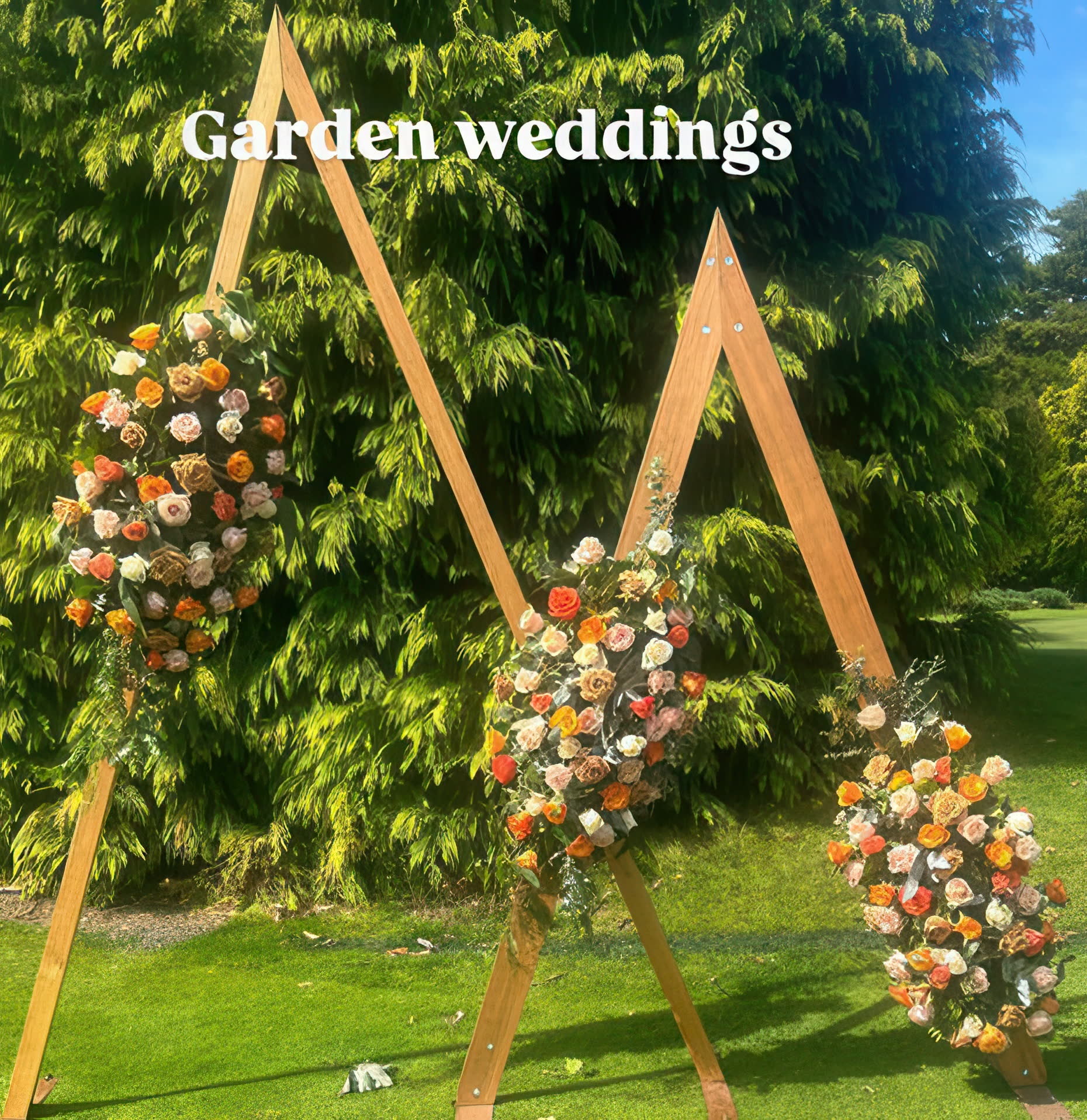 Garden arches for weddings