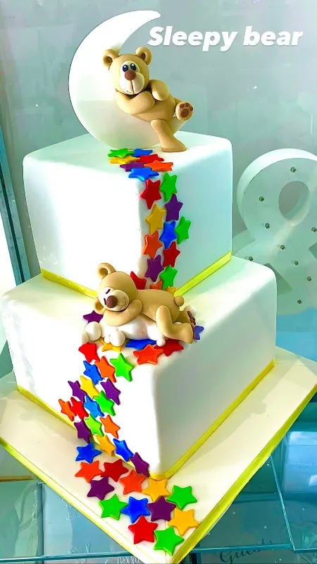 Teddy Bear And Moon Cake for Bear and moon cake