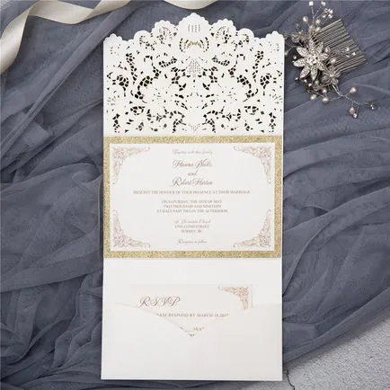 Laser-Cut Invitation Design 110