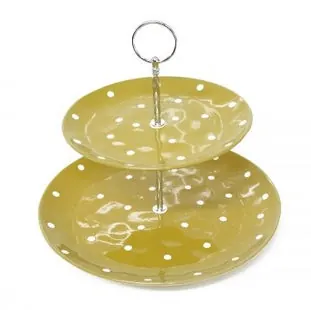 2 Tier Cake Stand Yellow for 2 Tier Cake Stand Yellow