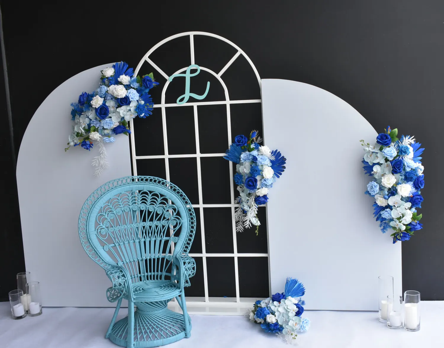 Blue And White Backdrop for Blue flowers backdrop