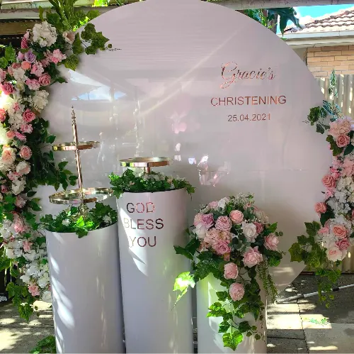 Christening Florals for Gracie's Day