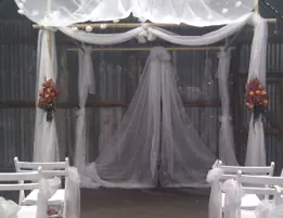 Rustic Wedding Set Up for Barn Wedding
